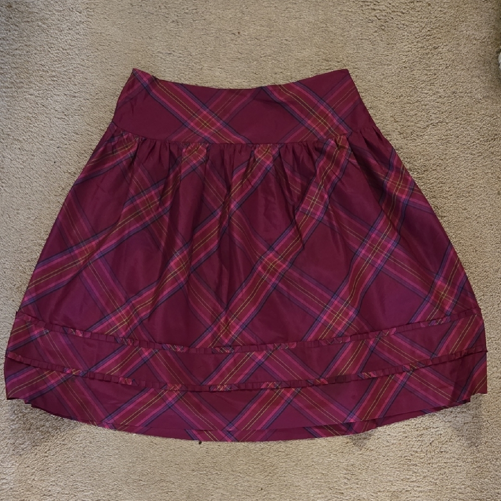 Lilly Pulitzer Berry Plaid Circle Skirt